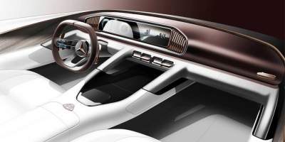 Опубликован снимок салона роскошного концепт-кара Mercedes-Maybach